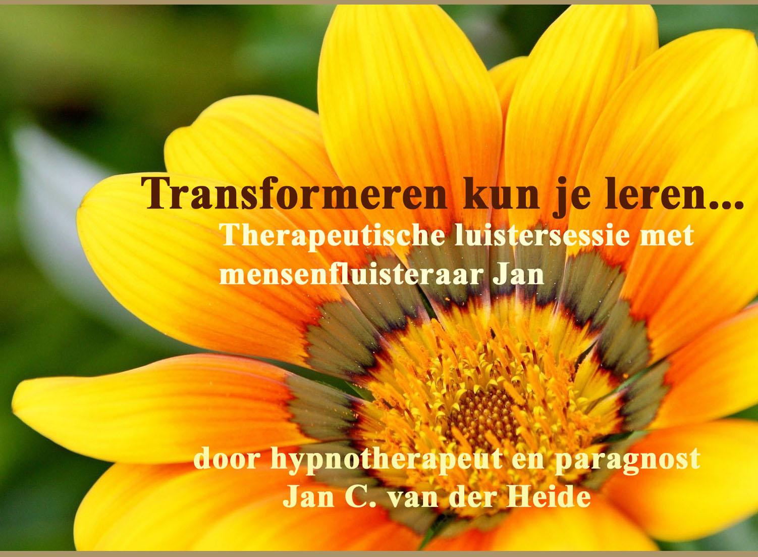 Transformeren kun je leren... - Jan C van der Heide